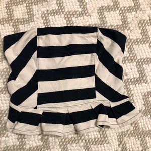 Navy/white stripes top